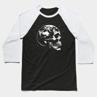 skull earth dying Baseball T-Shirt